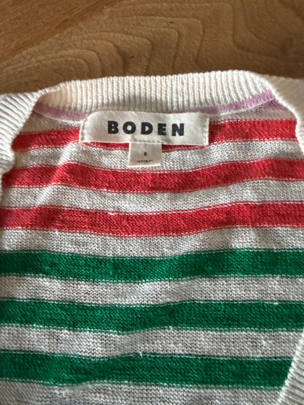 Boden: Liv V-Neck Linen T-Shirt - Picture 6 of 6